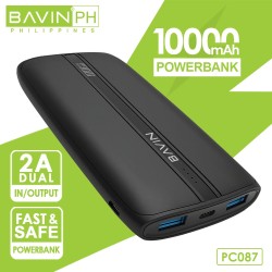BAVIN PC087 10000mAh Slim Portable Size Powerbank -WHITE