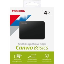 TOSHIBA 4TB Canvio Basics Portable External Hard Drive, USB 3.2. Gen 1, Black