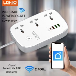 LDNIO SCW3451 Wi-Fi 30W 4USB 3AC Smart Power Strip