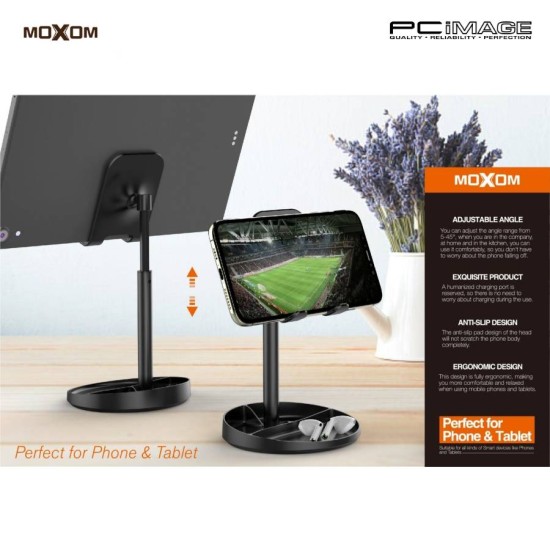 MOXOM MX-VS09 ADJUSTABLE PHONE HOLDER BLACK
