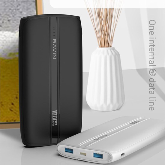 BAVIN PC087 10000mAh Slim Portable Size Powerbank -WHITE