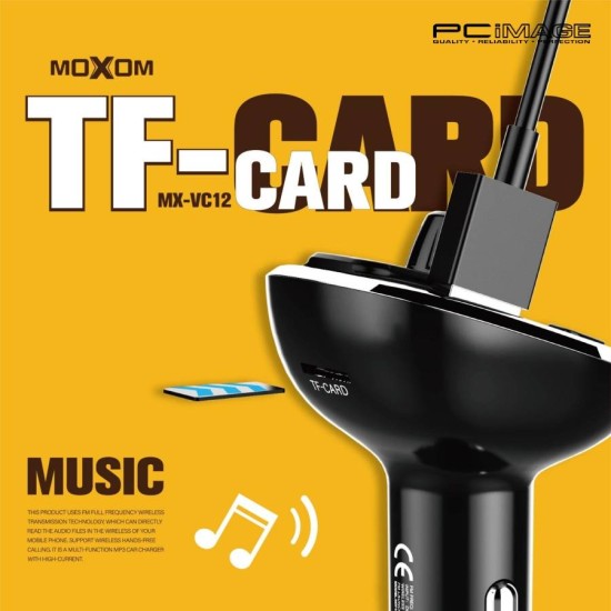 MOXOM MX-VC12 Bluetooth FM Transmitter Charger