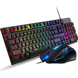 FOREV FV-Q3055 USB Backlighted Keyboard and Mouse for PC