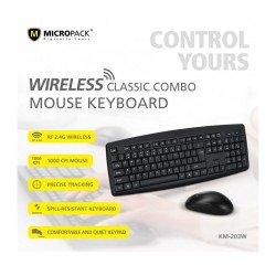  MICROPACK KM-203W Wireless Combo Keyboard & Mouse